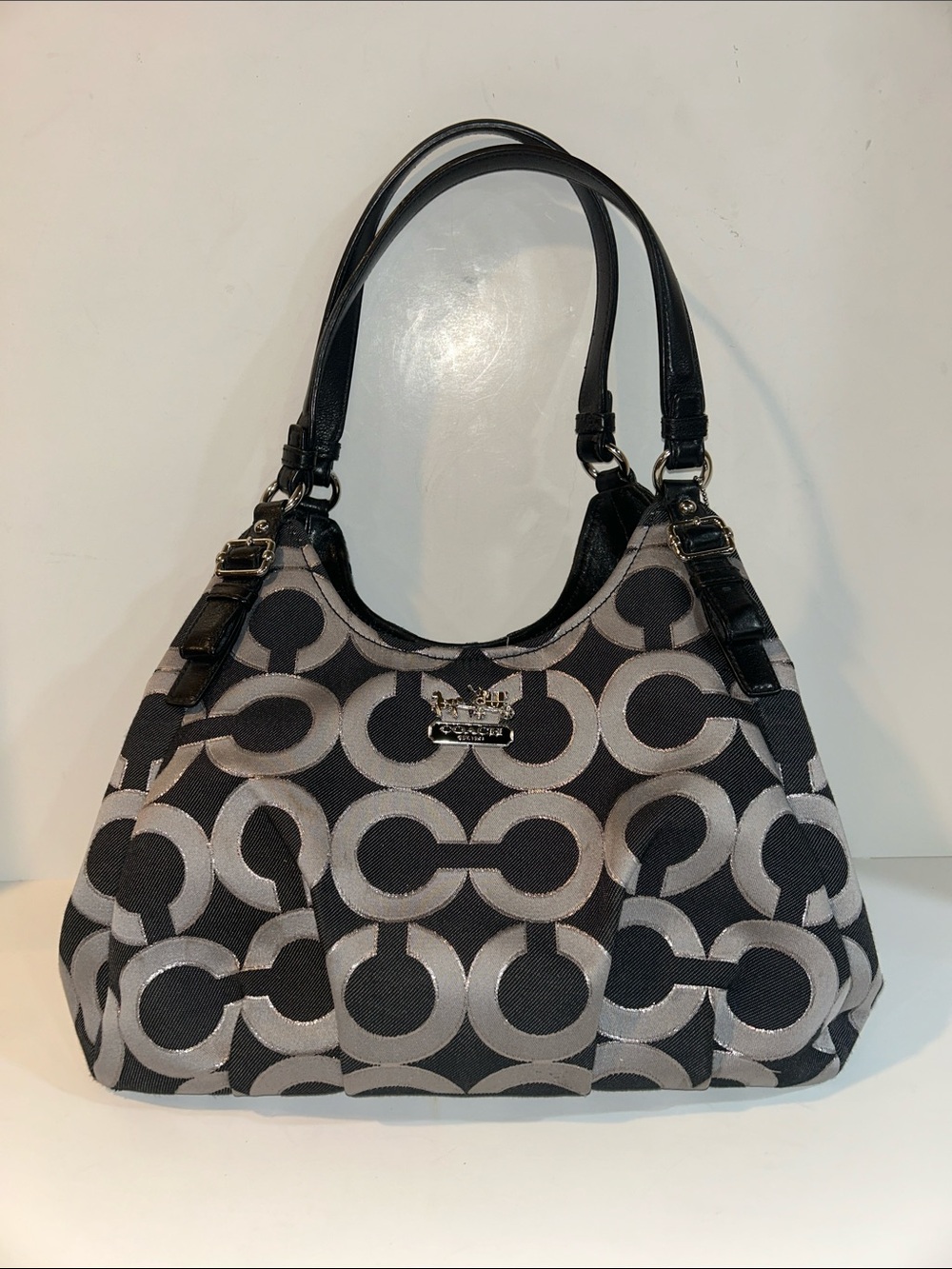 Coach Madison Op Art Maggie Shoulder Bag